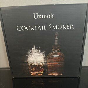 UXMOK COCKTAIL SMOKER-6 FLAVOURS-WALNUT-HICKORY-CHERRY-OAK-PEAR-APPLE-NEW-SEALED